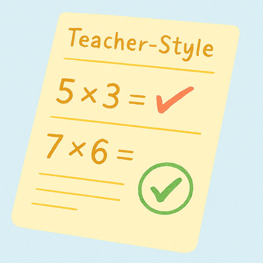 Worksheet with teacher-style markings and corrections